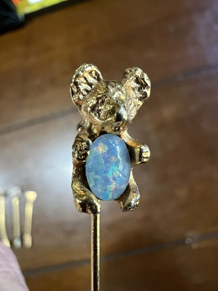 Lote De Colección De 5 Alfileres De Solapa - Ópalo Koala, Perla, Estrella, Corazón, Mariposa Foto 4 de 4