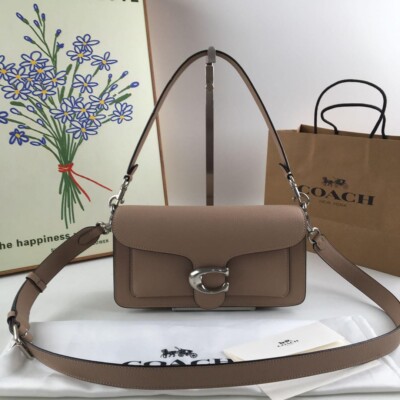 COACH 73995 Tabby Shoulder Bag Brown Leather Crossbody Shoulder