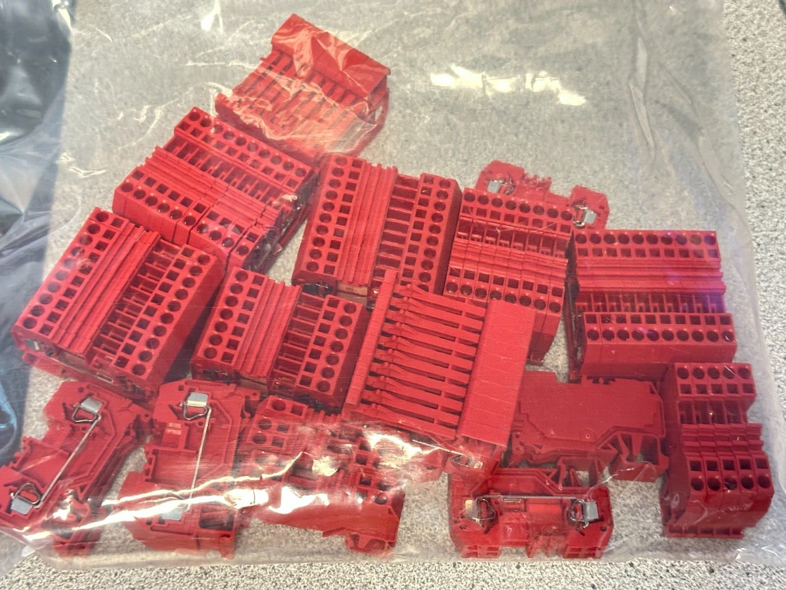 NEW LOT OF 100 WAGO 280-903 2-CONDUCTOR THROUGH TERMINAL BLOCKS