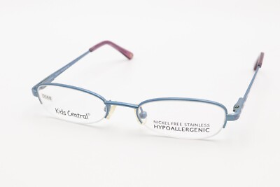 Kids Central KC1413 #3 Silver Dollar Blue 44-17-125 Frames Nickel Free Flex D368