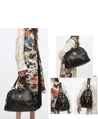 Gucci Baboushka Tasche Schwarz Leder