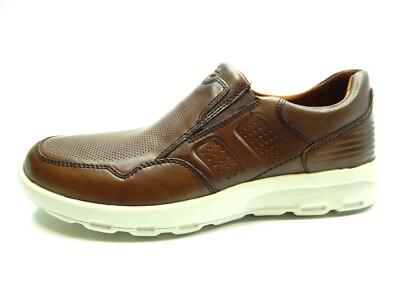 Rockport Men’s Brown Leather Casual Lace-Up Slip-On Shoes Men main image 3