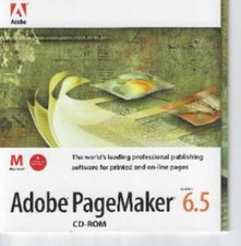 PageMaker 6.5 MAC CD create professional documents, layouts for marketing etc 