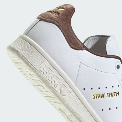 Adidas Women's Stan Smith 'White Velvet Brown' Shoes IF7003 | eBay