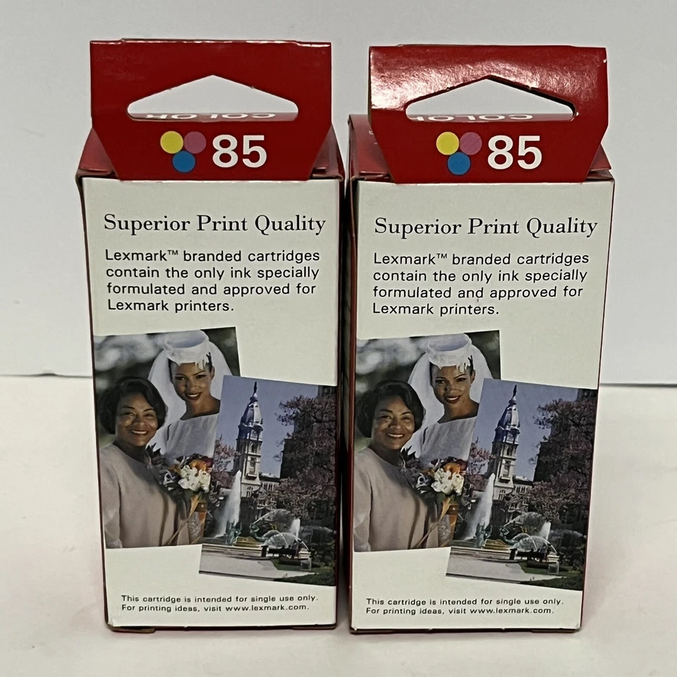 Lexmark 85 Ink Cartridge 12A1985 Color Lot-2 Genuine New Sealed - Image 4 of 4