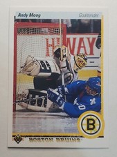 1990-91 Upper Deck #232 Andy Moog ~ Boston Bruins