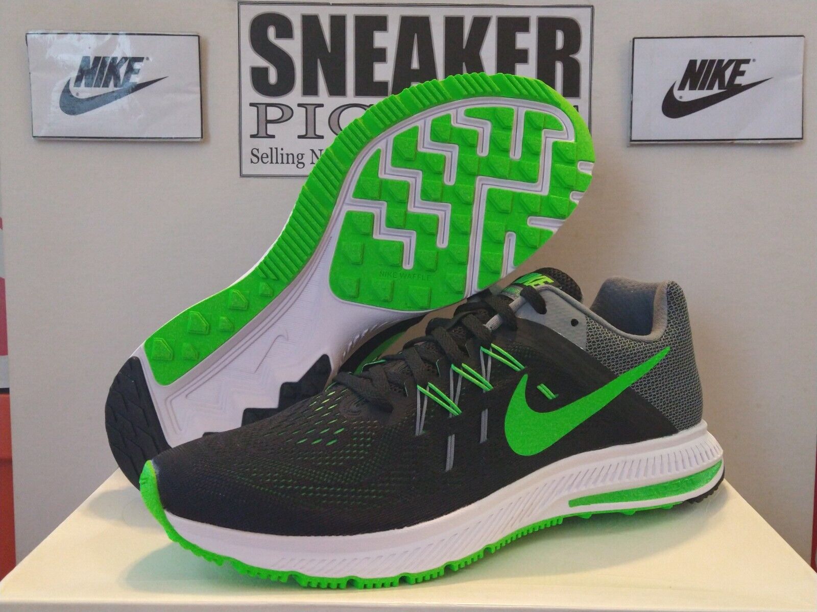 Prosperar Momento de repuesto Nike Zoom Winflo 2 - 807276 003 - Black / Green Strike - Grey - Size: 10 -  RARE | eBay