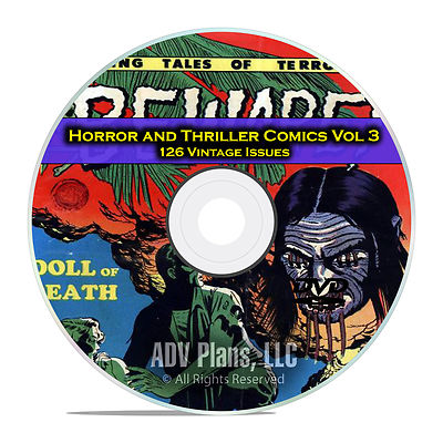 Horror and Spooky Comics Vol 3, Dark Mysteries, Golden Age Comics DVD