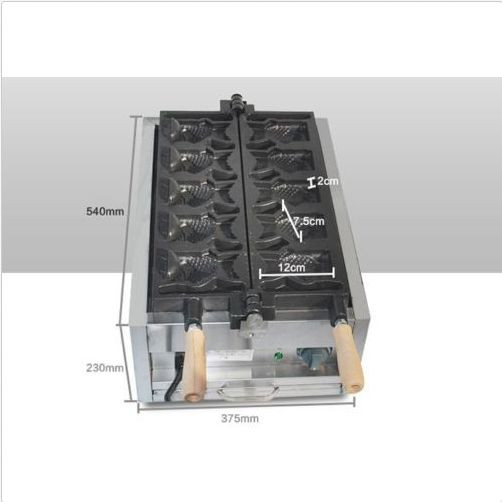 fish type waffle machine,electric Japanses open mouth taiyaki making maker fryer