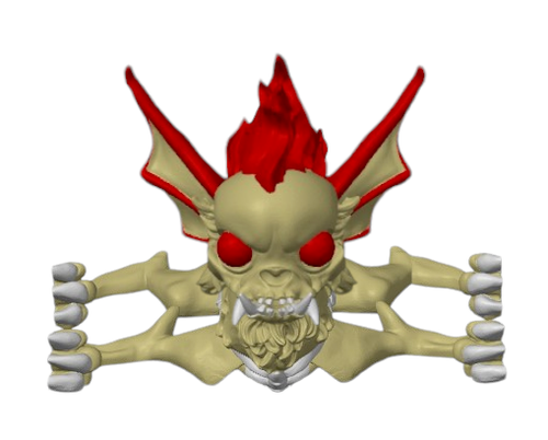 Articulated Hellhound - Chihuahua, Flexi Halloween gift, 3D Printed - Picture 13 of 47
