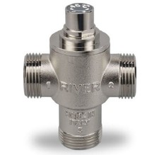 River Valvola deviatrice termostatica a 3 vie, pretarata a 45°C