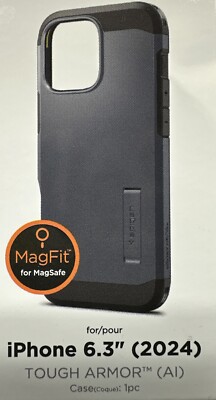 Spigen Tough Armor (Ai) MagFit Designed for iPhone 16 Pro Case [Kickstand]