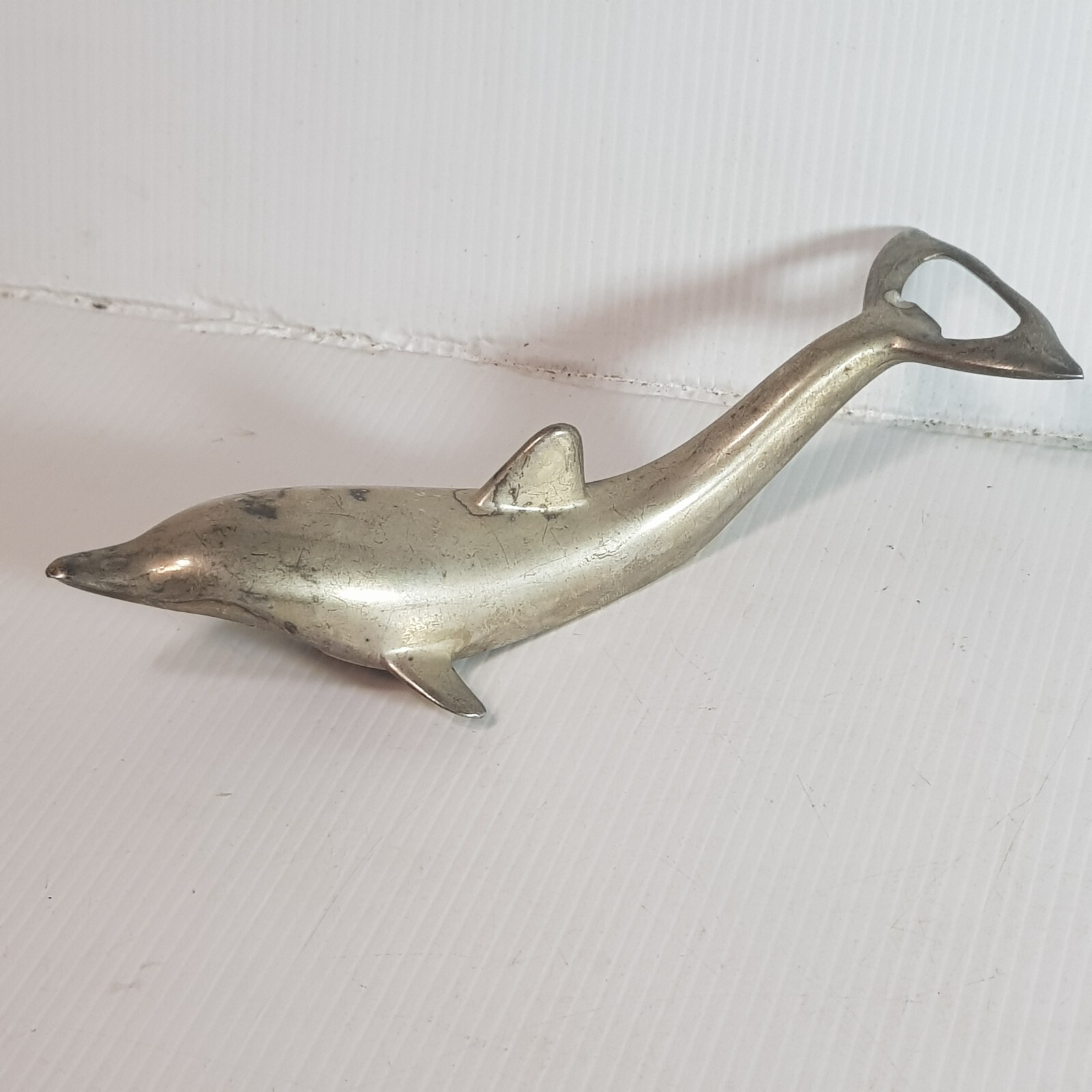 Vintage Nautical Dolphin 16cm Metal Beer Bottle Opener Cap Remover