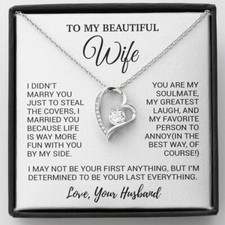 To My Wife Necklace, Christmas Gifts For Women, Anniversary Gift For Wife
