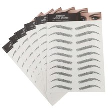 6 Sheets Eyebrow Stickers Temporary Brow Tattoos Eyebrow Transfer