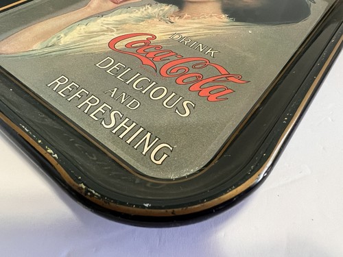 Vintage 1970's Coca-Cola Serving Tray 1912 Hamilton King Girl 10.5”x13” - Picture 12 of 18