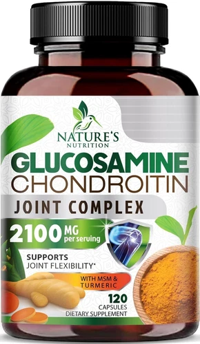 Glucosamine Chondroitin Turmeric MSM Triple Strength Joint Support 2100mg