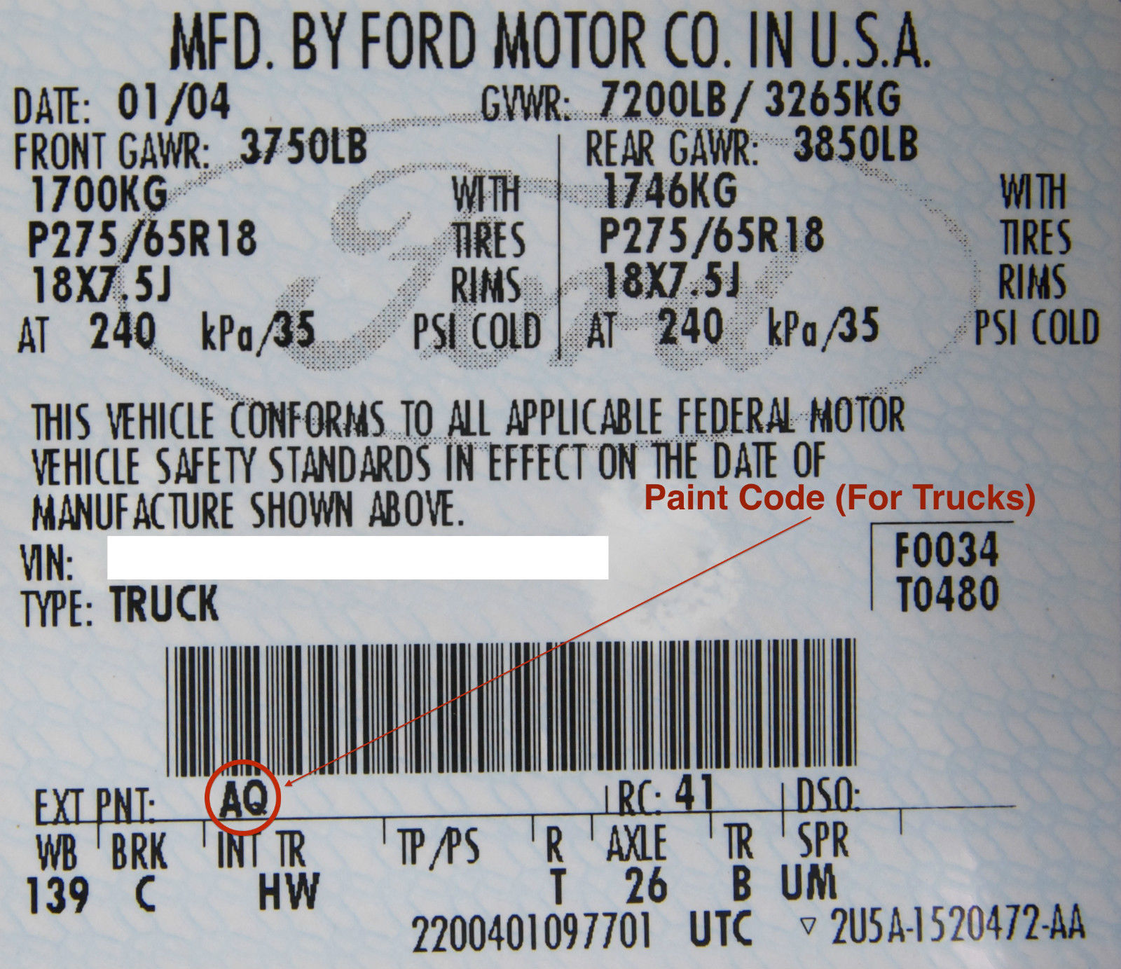 OEM NEW Ford Oxford White Touch Up Paint Pen Clear Coat YZ Z1 Y0