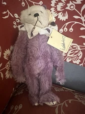 VNT Mohair Teddy Bear By Bears N Things Fully Jointed Furbelows Hockenberry