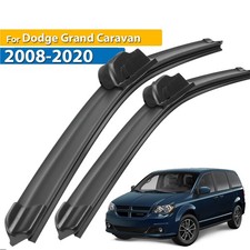 2Pcs Front Windshield Wiper Blades Set For Dodge Grand Caravan 2008-2020 26" 20"