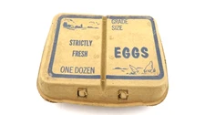 Vintage Strictly Fresh Egg Carton One Dozen,  Empty Carton