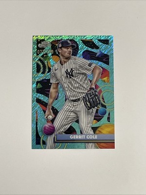 2025 Topps Cosmic Chrome Gerrit Cole Aqua Equinox Refractor /199 #82