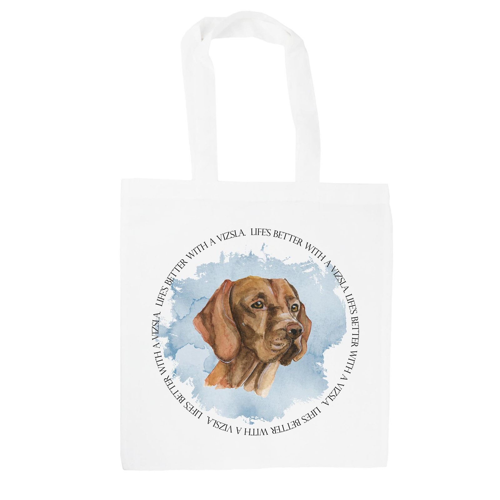 Vizsla Tote Bag - Life's Better With a Dog Reusable Shopping Bag Gift