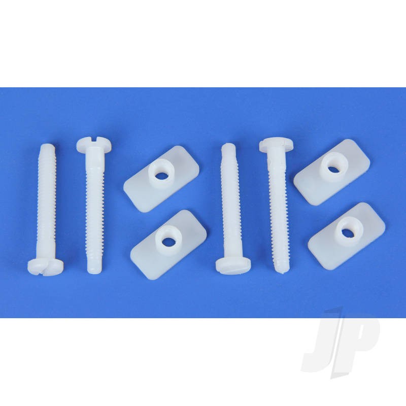 JP Universal Nylon Wing Bolts and Nut Set 6x45mm (4) For RC Model Plane