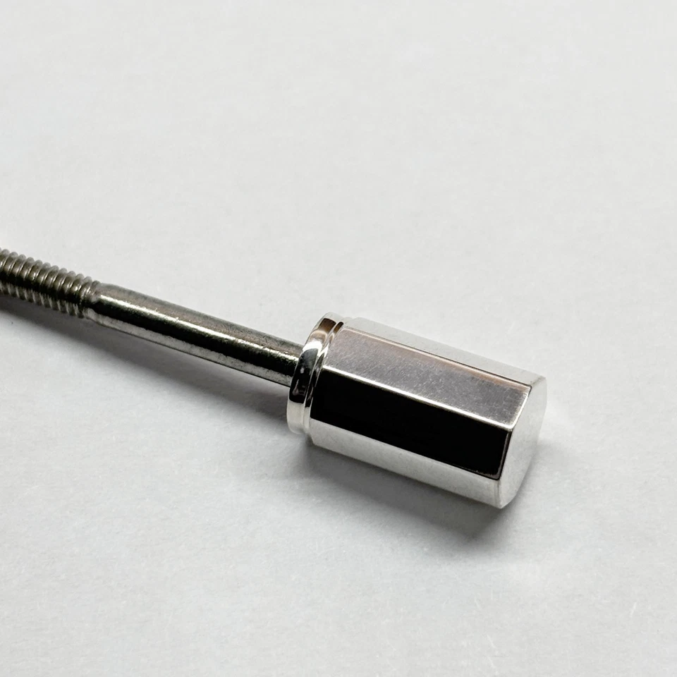 4/4 Viola Silver Button Screw Eyelet Viola Screw Bow Making Standard Viola Size - Image 4 of 4