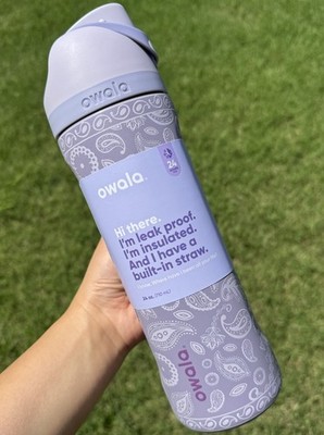 Owala ''Rodeo Royalty'' 24oz FreeSip Water Bottle Western Purple NEW Ships Today