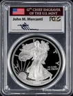 2001-W $1 American Silver Eagle PCGS PR70DCAM - John M. Mercanti Signature