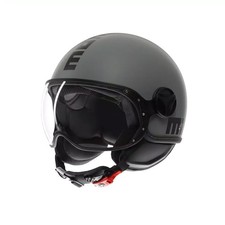 MOMO Design FGTR Classic Jet Helmet Mono Matt Grey Black XS-XL 1200-1399 g