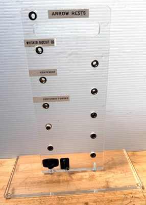 Acrylic Archery Arrow Rest Store Display Stand 14'' Tall