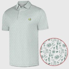 Augusta Green Golf Polo Shirt Masters Inspired Men Summer Golf Shirt