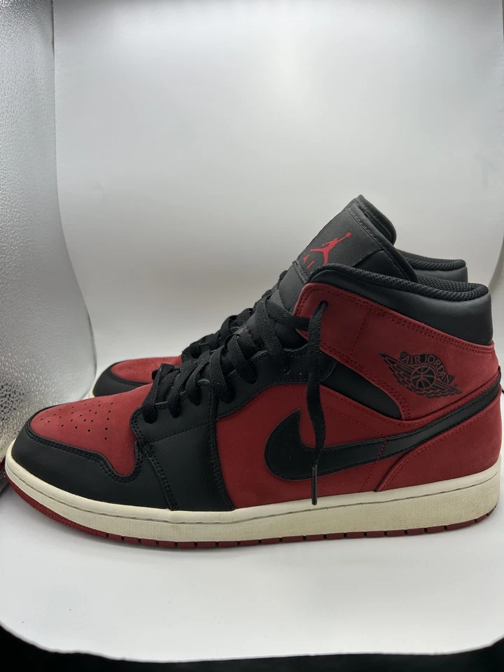 Nike Air Jordan 1 Mid Reverse Banned 554724-610 ¡TALLA 13! Foto 2 de 4