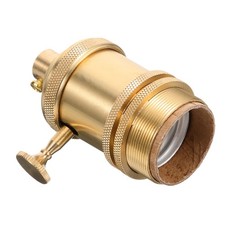 Vintage Lamp Socket E26 E27 Screw-in Light Bulb Socket Holder with Turn Knob ...
