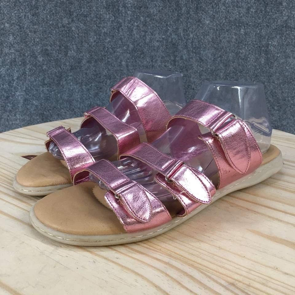 Sandalias Cloudwalkers Mujer 13 Anchas Rosa Daintree Tirantes Imitación Cuero Metálico Foto 3 de 4