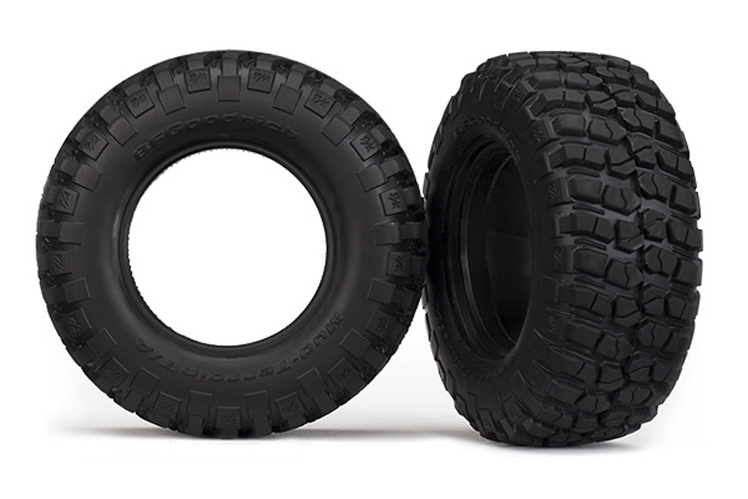 Traxxas 1/10 Slash 4x4 VXL * 2 BF GOODRICH MUD-TERRAIN TIRES & FOAM INSERTS *