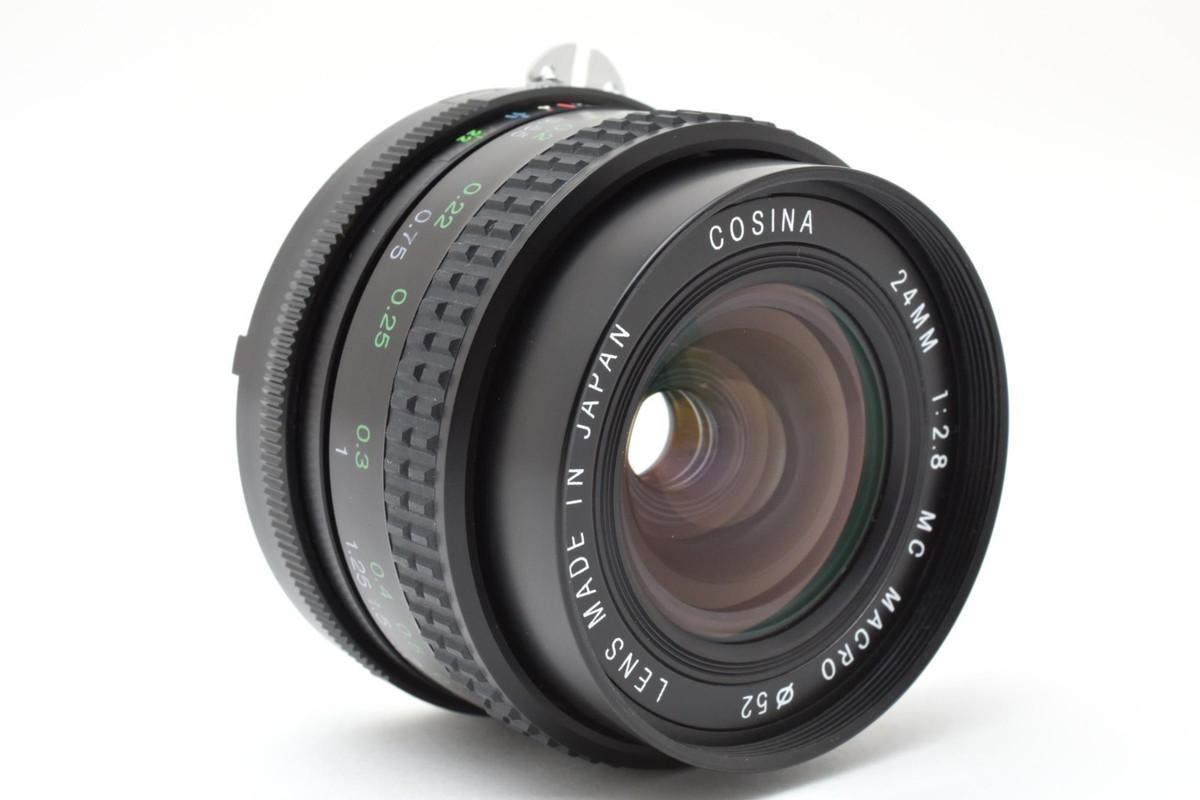 N.MINT] COSINA MC Macro 24mm f/2.8 Lens for Nikon Ai-S Mount JAPAN