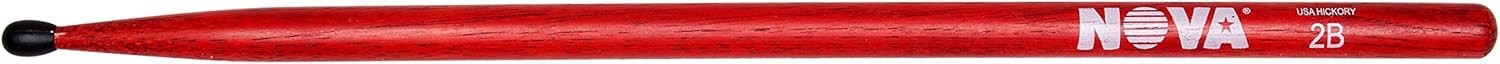 Vic FIrth - NOVA Drumsticks - 2BN - Nylon Tip - Red