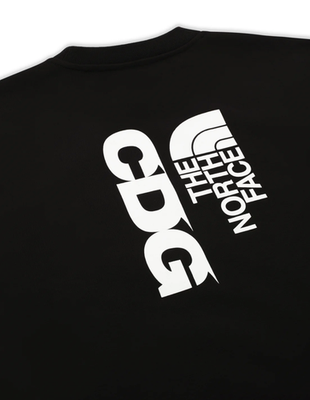 CDG x The North Face Crewneck Sweatshirt – Black – Brand New