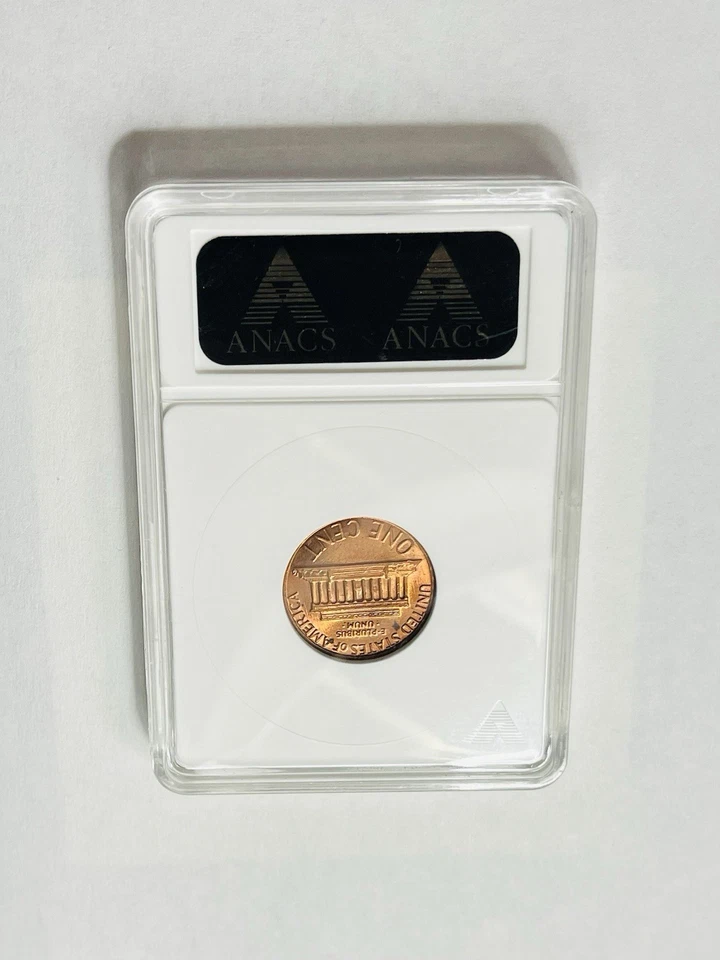 1984 Lincoln cent MS64 ANACS IMPROPERLY PLATED - Image 2 of 4