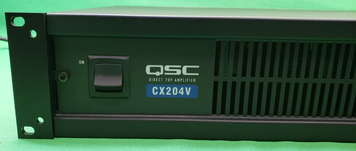【動作品】QSC CX204V パワーアンプ QSC CX204V Direct 70V 4-Ch Professional 2U Power Amplifier | eBay
