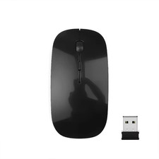 Slim 2.4GHz Wireless Mouse 1600 DPI Optical USB Receiver for PC Laptop