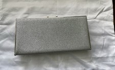 Image of Accessorize Silver Sparkle Clutch Bag (New)