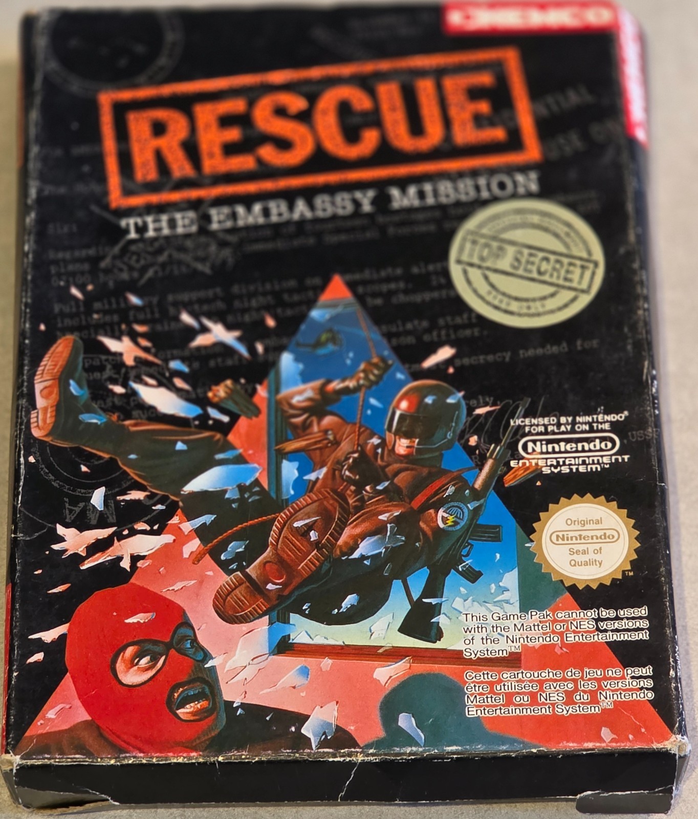 RESCUE THE EMBASSY MISSION NINTENDO NES
