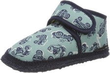 NANGA Baby Jungen Hausschuhe Halbschuhe Monstertruck, türkis Blau, EUR 20
