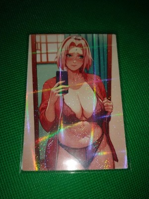 Sakura Haruno Goddess Anime custom Waifu Girl Card