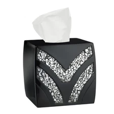 Sinatra Tissue Box Cover Square Tissue Holder for Bathroom Bedroom Living Roo...