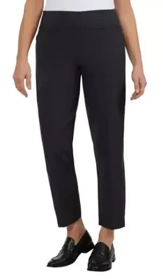 NEW Kirkland Ladies Women's L Ankle Pants Black 88% Polyester